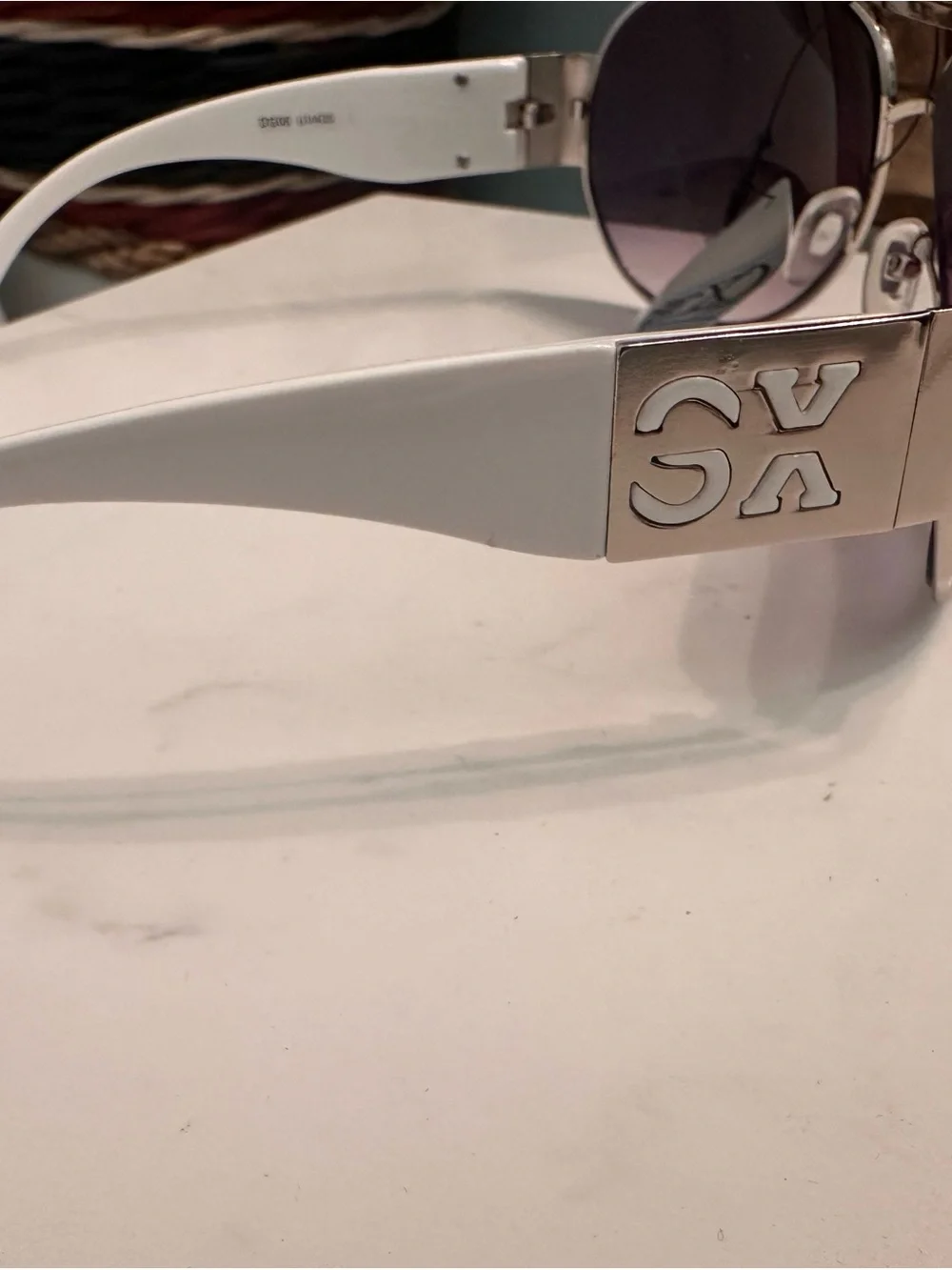 Aviator Sunglasses with Purple Lenses